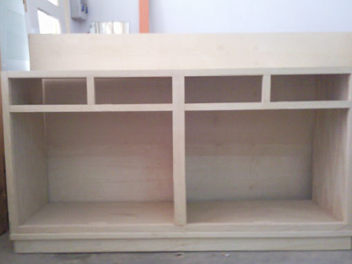 Estructura de un mueble de salón